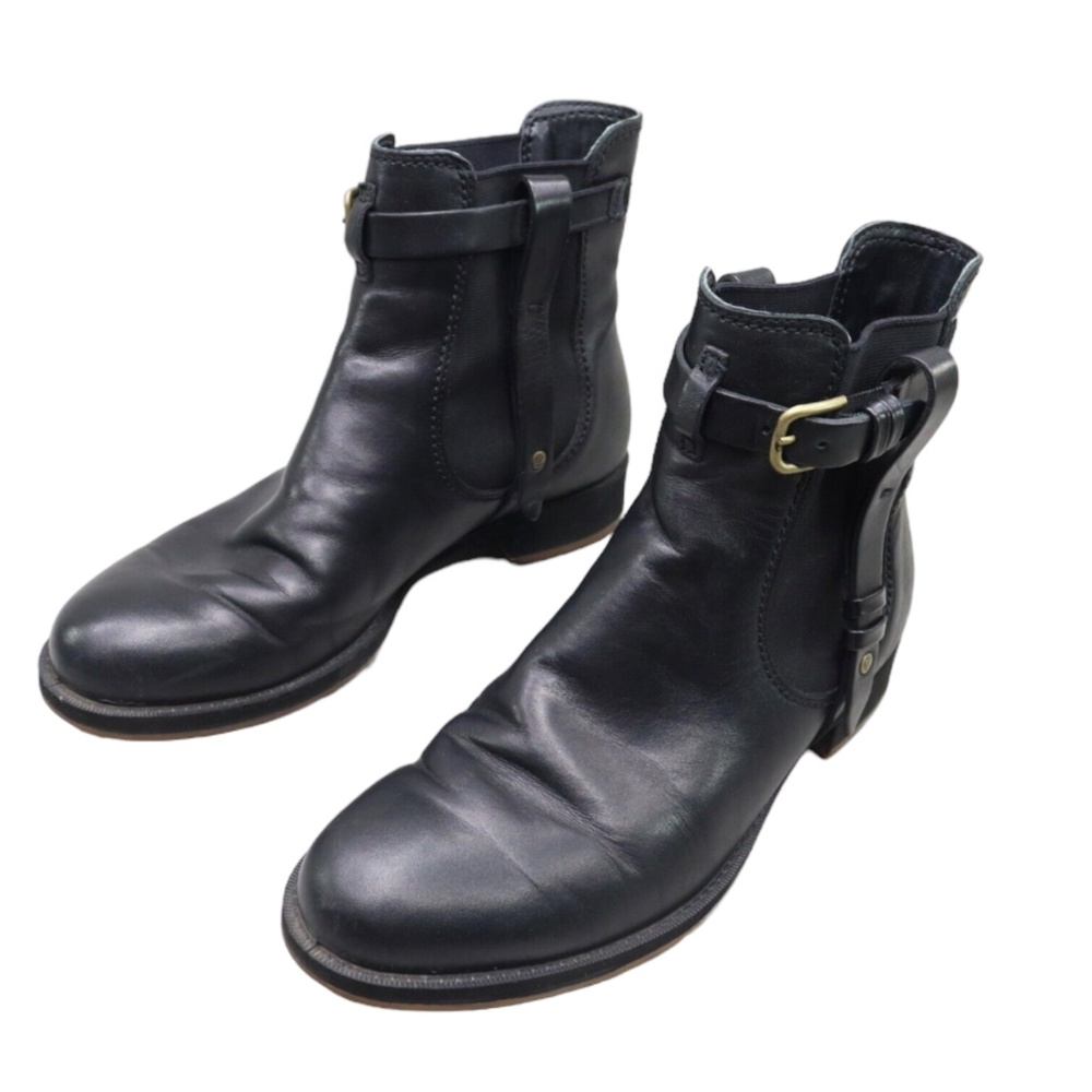 SOLD! ECCO Saunter Mid Cut Leather Chelsea Ankle Boots Sz EU37/US6 - 6.5 - Picture 8 of 16
